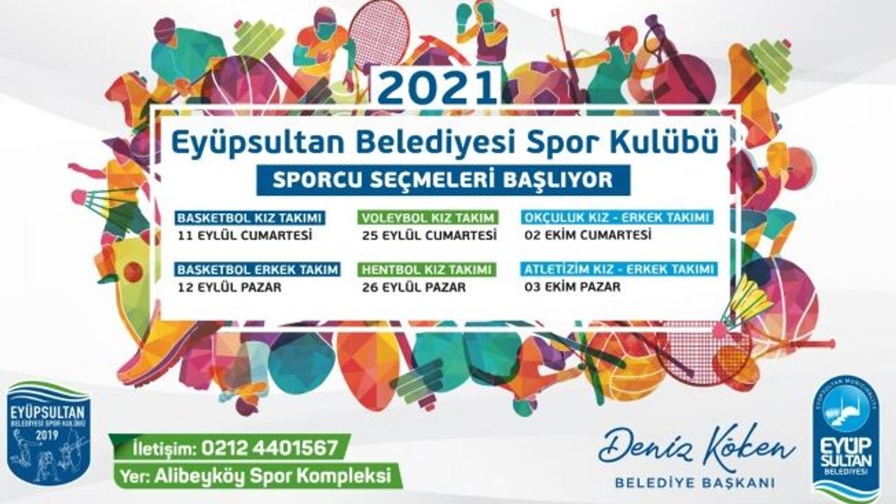 Eyüpsultan Belediyesi Spor Kulübü Seçmeleri Başlıyor