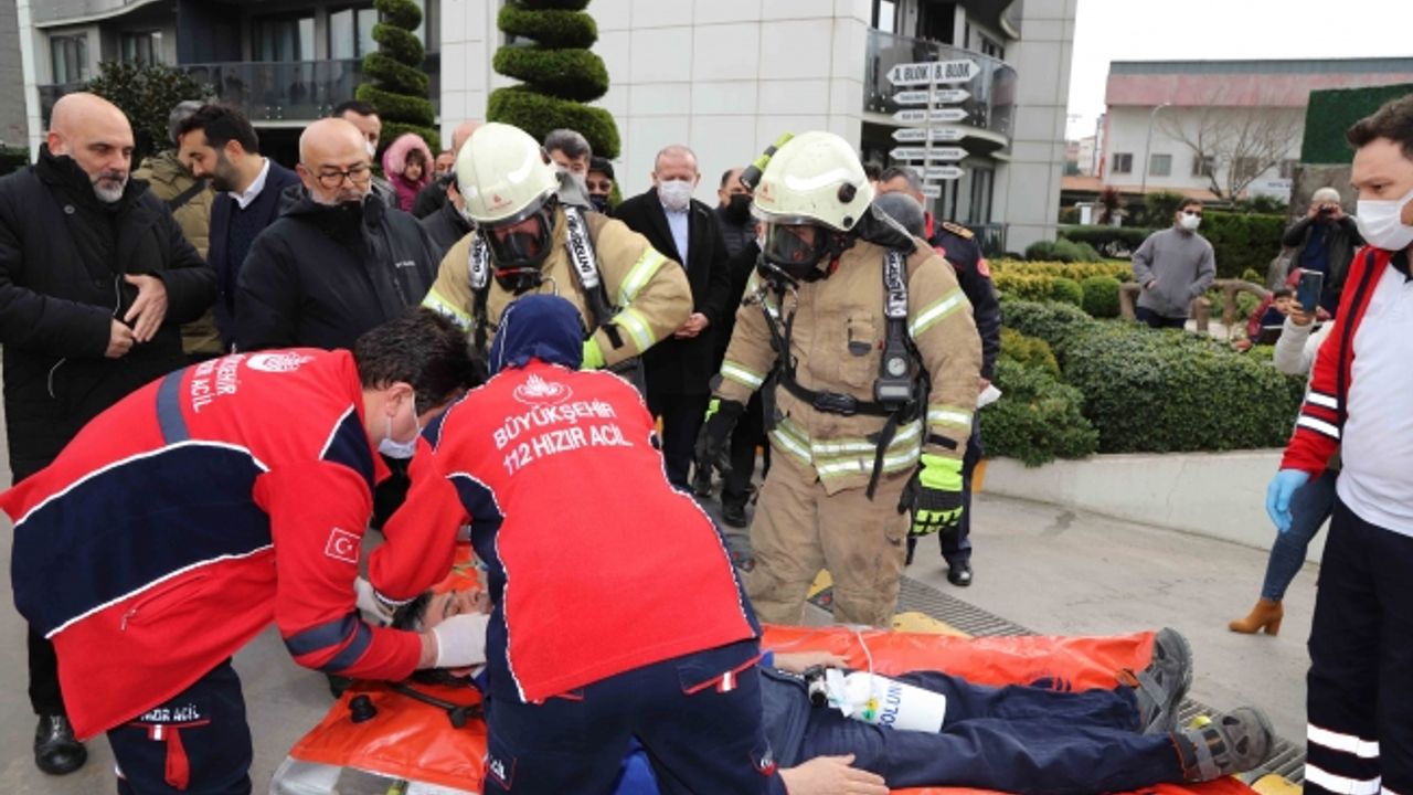 Kartal’da Yangın Anında Müdahale Tatbikatı Yapıldı