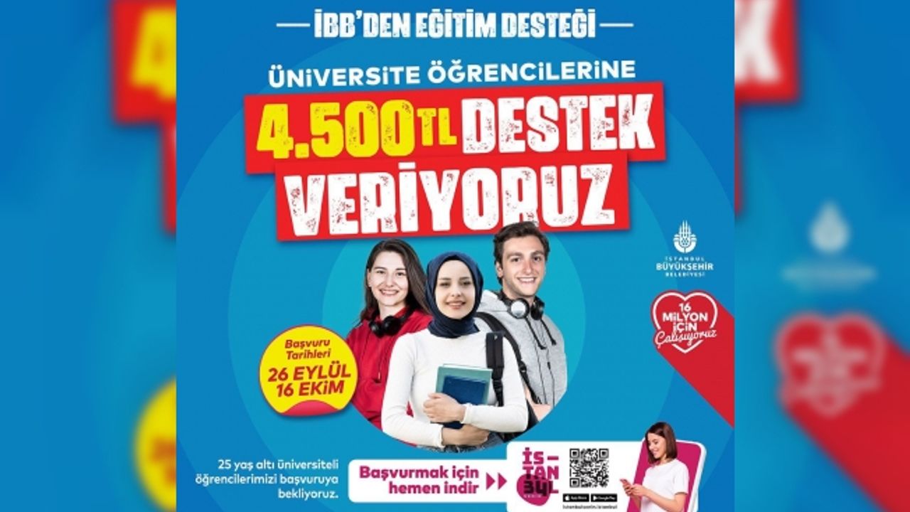 75 Bin Öğrenciye 4 Bin 500 TL Destek