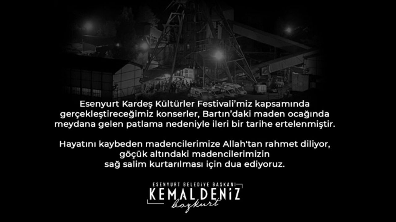 Acı Haberin  Ardından Esenyut’taki Konserler İptal  Edildi