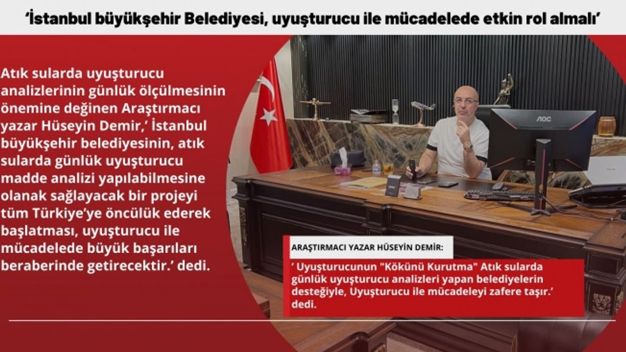 ‘İstanbul büyükşehir Belediyesi, uyuşturucu ile mücadelede etkin rol almalı’