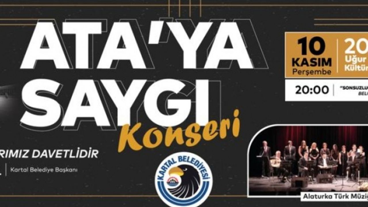 Ulu Önder Atatürk 10 Kasım’da Kartal’da Minnetle Anılacak
