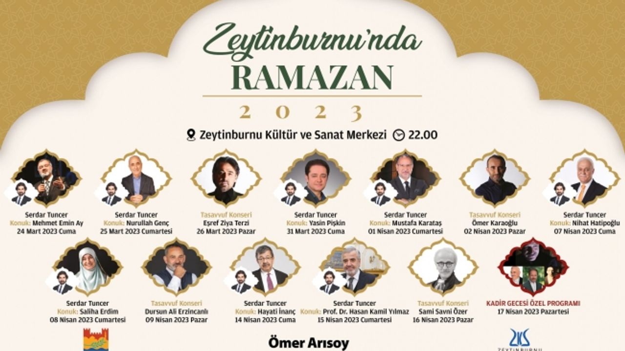 Zeytinburnu Kültür Sanat’ta Ramazan Etkinlikleri Başlıyor