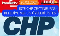 İşte CHP Zeytinburnu Belediye Meclis Üyeleri Listesi