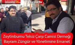 Bayram Züngür Ve Yönetimi Çarşı Camisinin Yeni Hizmetkârı Oldu