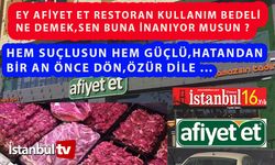 Yazıklar Olsun Sana Afiyet Et !...Hem Suçlusun Hem de Güçlü