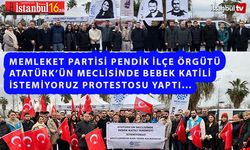 Memleket Partisi Pendik İlçe Örgütü Atatürk'ün Meclisinde Bebek Katili İstemiyoruz Tepkisi