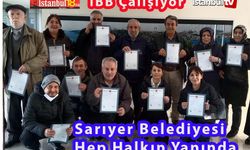 İBB Sarıyer'de Hak Sahiplerine Tapularını Vermeye Devam Ediyor