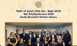 İSHAKOĞLU MUSİKİ DERNEĞİ Korosu , Ramazan ayının gelişini karşılamak için sahneye çıkıyor.