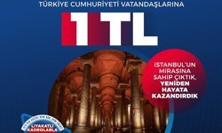 Yerebatan Sarnıcı, Artık Türk Vatandaşlarına Sadece 1 TL !