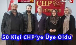 CHP'ye 50 Yeni Üye Katıldı