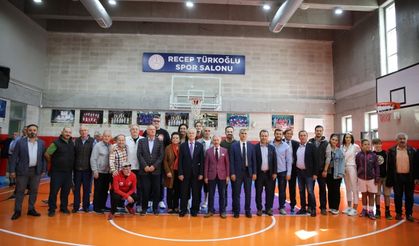 Recep Türkoğlu Spor Salonu açıldı