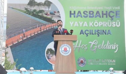 Yeşil Vadi Yaya Köprüsü Açıldı