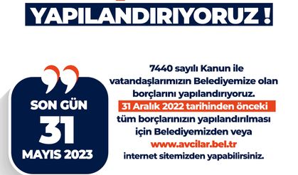 Avcılar Belediyesi, Borçları Yapılandırmaya Başladı.