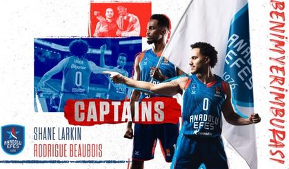 Anadolu Efes'te Shane Larkın Kaptan,Rodrıgue Beaubois 'se  İkinci Kaptan Oldu