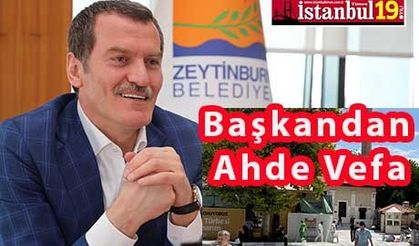Zeytinburnu Belediyesinden Ebedi Misafirine Saygı