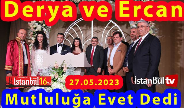 Derya ve Ercan’ın Düğünü Göz Kamaştırdı (VİDEOLU)