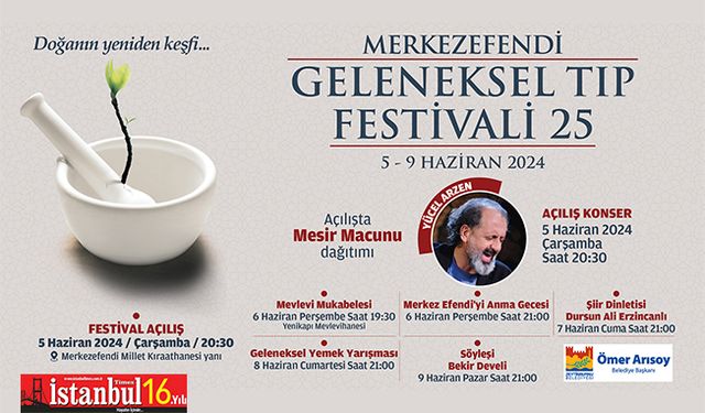 25. Merkezefendi Geleneksel Tıp Festivali Başlıyor!