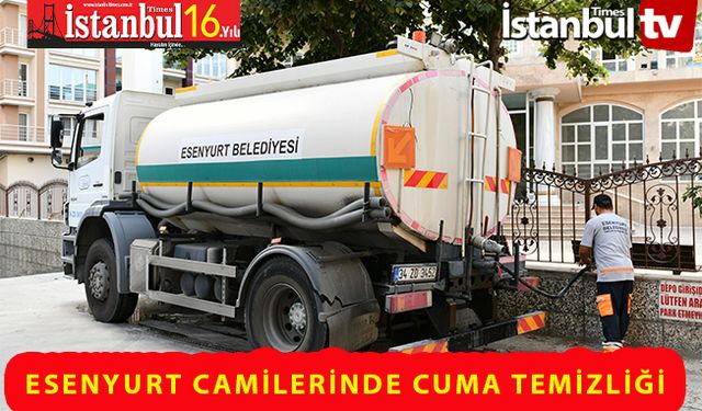 Esenyurt'ta Camilerde Kapsamlı ' Cuma Namazı' Temizliği