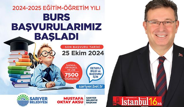 Sarıyer Belediyesi Burs  Başvurusu Başladı