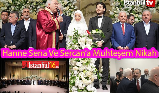 Hanne Sena Ve Sercan’ın Nikahı Muhteşem Oldu