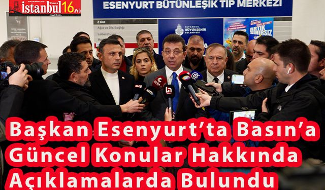 Başkan Gazetecilerin Sorularını Esenyurt'ta Cevapladı