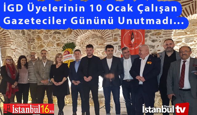 İGD Üyelerinin 10 Ocak Çalışan Gazeteciler Gününü Unutmadı