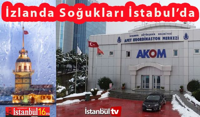 İzlanda Soğukları İstanbul'u Etkisi Altına  Aldı