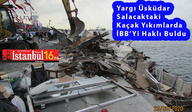 Üsküdar'daki İşgal Yıkımında Yargı İBB' Yi Haklı Buldu