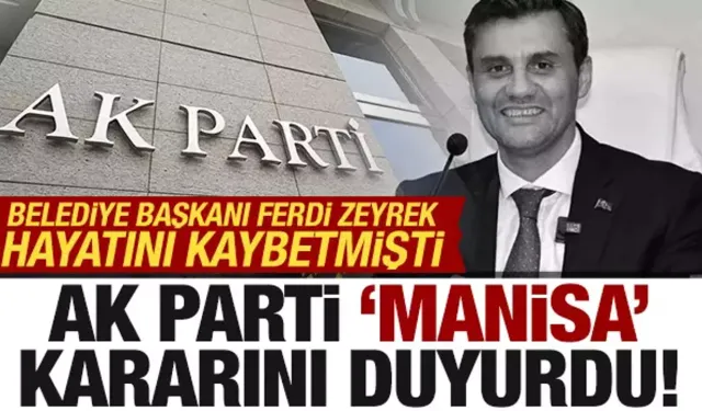 AK Parti'nin Manisa'da Aday Çıkarmıyoruz Anlamsız