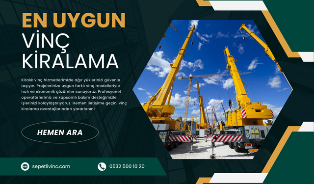 Vinç Kiralama Nedir, Hangi Alanlarda Kullanılır ?