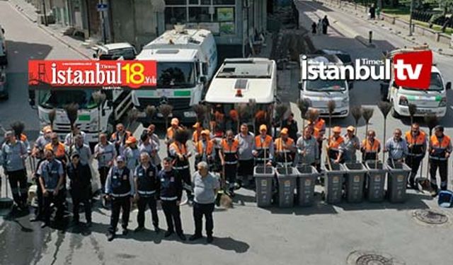 Zeytinburnu Sokaklarında Serinleten Yaz Temizliği