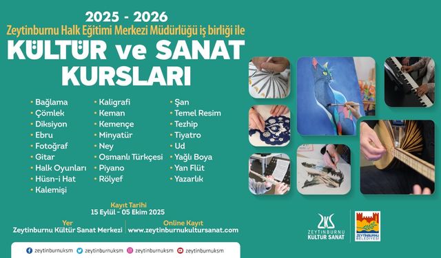 Zeytinburnu’nda Kültür ve Sanat Rüzgârı Başlıyor