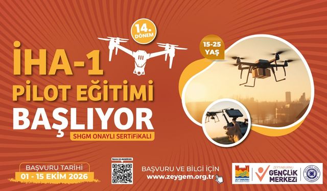 ZEYGEM’ De Ücretsiz İHA-1 Ticari Pilot Eğitimi İçin Başvurular Başlıyor