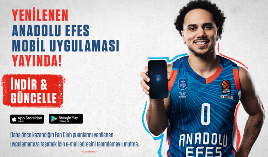 Anadolu Efes Spor Klübü Mobil Uygulaması Yenilendi