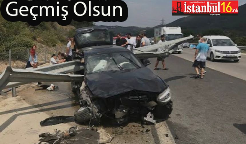 İş İnsanı Cihan Alpgiray Lüks Aracıyla Bodrum'a Giderken Kaza Yaptı