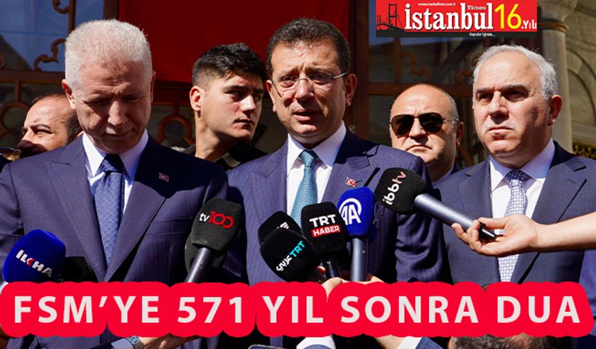 Başkan İmamoğlu İstanbul'u Feht Edilişinin 571.Yılında Fatihi Unutmadı