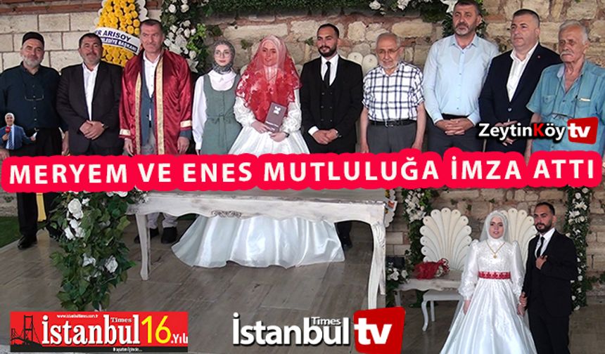 Meryem ve Enes Mutluluğa Evet Dedi(VİDEOLU)