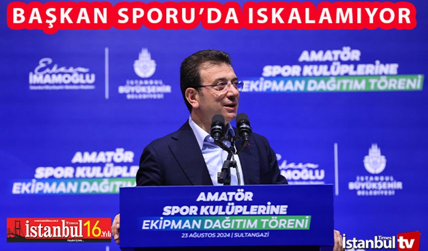 İBB Başkanı İmamoğlu 1350 Spor Kulübüne 61 Milyonluk Değerinde Ekipman Dağıtımı Yaptı