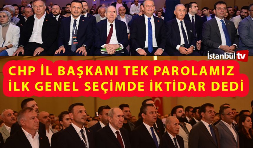 CHP'Li Çelik : Tek bir parolamız var: İktidar