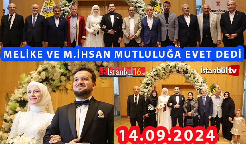 Melike Ve M.İhsan Kaynar‘ın Nikahı Muhteşem oldu(VİDEOLU)