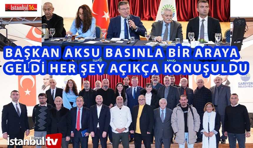 Sarıyer Belediye Başkanı Aksu Gazetecilerin Sorularına Cevap Verdi