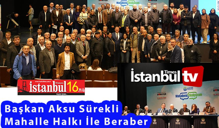 Başkan Aksu, Her Daim Mahalle Halkı İle Beraber