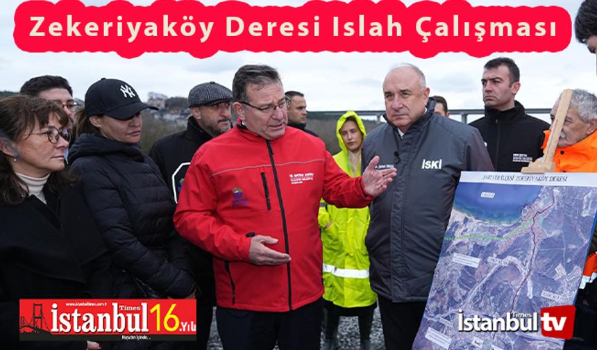 Zekeriyaköy Deresi Islah Çalışmaları İçin İlk Kazma Vuruldu