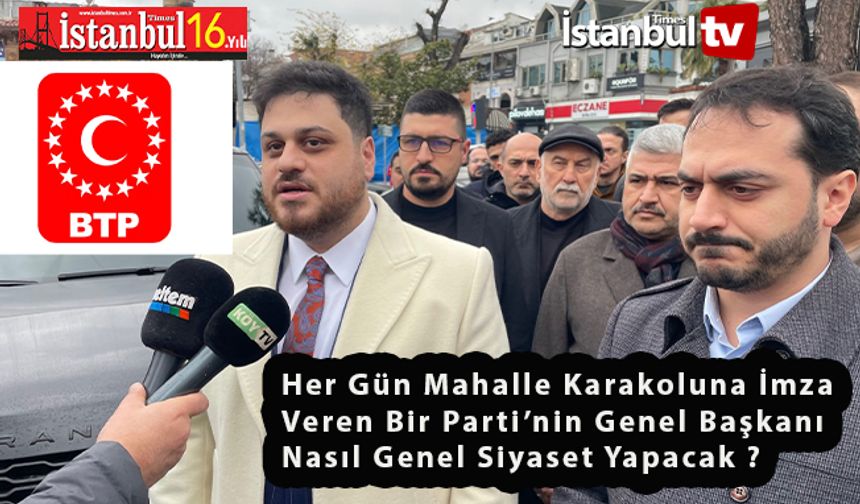 Merhum Prof.Dr.Haydar Baş'ın Oğlu BTP Genel Başkanı Hüseyin Baş Karakol'da İmza Verdi