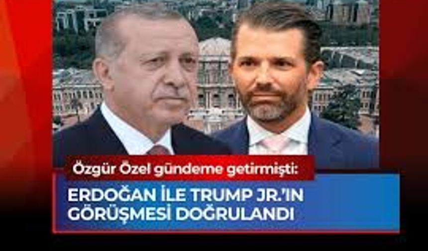 Emlakçı Trump’ın Oğlu Erdoğan’a 300 Uçak Satmaya mı Geldi ?