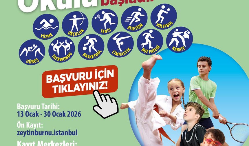 Zeytinburnu’nda Kış Spor Okulu Kayıtları Başladı