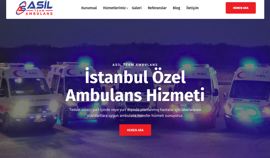 Asil Team Ambulans Hizmetleriyle İstanbul’da Profesyonel Çözümler Üretiyor