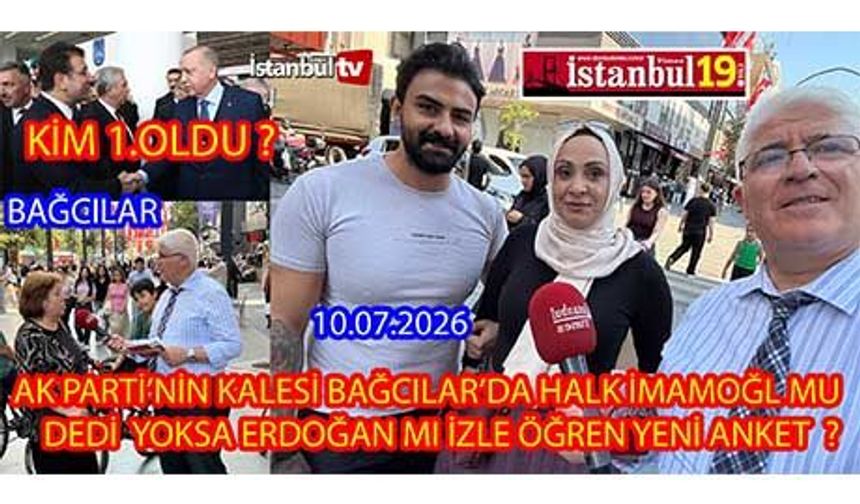 AK PARTİ'Nin Kalesi Bağcılar'da Oy Erdoğan'a mı İmamoğlu'na mı Diye  Sorduk (VİDEOLU)