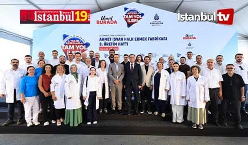 Ahmet İsvan Halk Ekmek Fabrikası'nın 3. Hattı Törenle Hizmete Açıldı